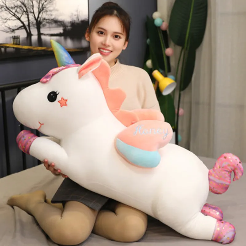 Новое поступление кукла-единорог летающая лошадь плюшевая игрушка супер мягкая