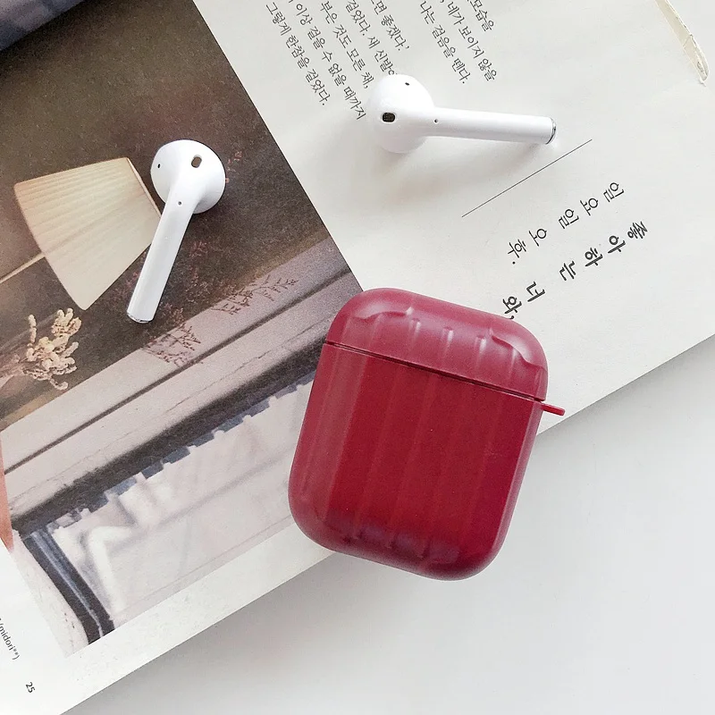 Чехол для AirPods, милый простой мини-бокс, Мультяшные аксессуары, защитный силиконовый чехол, Роскошный чехол для Air pods 2, чехол для наушников, funda