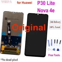 original 6 15 lcd for huawei p30 lite lcd display touch screen digitizer assembly for huawei p30 lite nova 4e mar lx1 lx2 al01