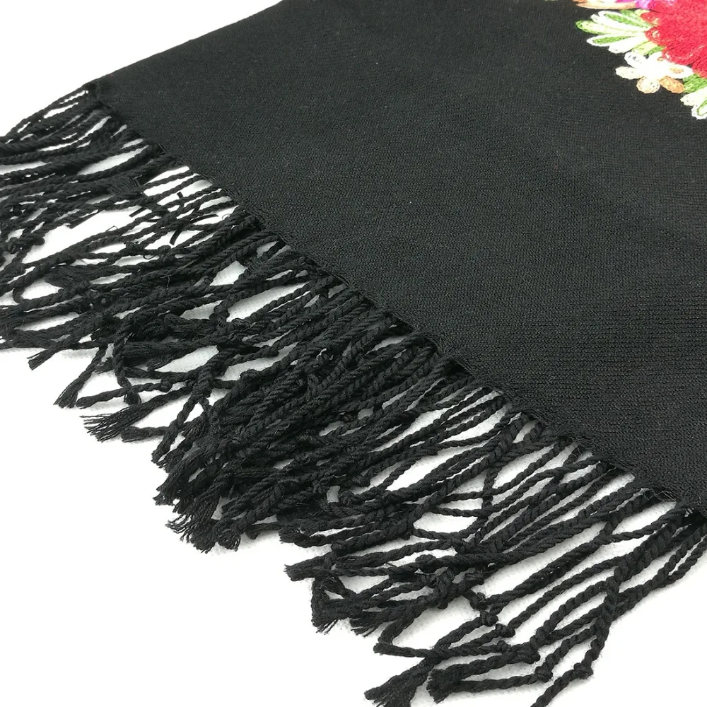 

2021 New Women Winter Cashmere Pashmina Shawls Fashion Boho Style Plaid Thick Warm Blanket Poncho Large Size 200*65cm Bandana