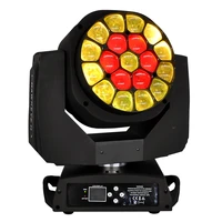 TIPTOP TP-L664 19x15W RGBW 4IN1 Color Zoom Hawkeye Led Moving Head Light Big Bee Eye Pixel Matrix Honeycomb Led Light