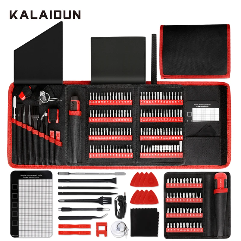 

KALAIDUN 190Pcs Precision Screwdriver Set Magnetic Torx Slotted Phillips Screw Driver Bits Kit For Laptop Phone Repair Hand Tool
