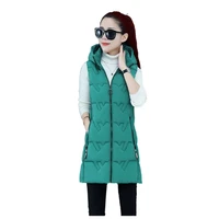 beardon autumn winter cotton vest women casual waistcoat female sleeveless jacket slim fit warm hooded coat 3xl