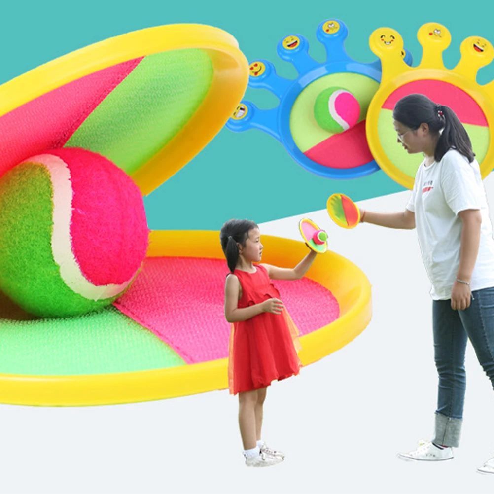 2 набора 15 см перчатки на присосках мяч для бросания игр открытом воздухе