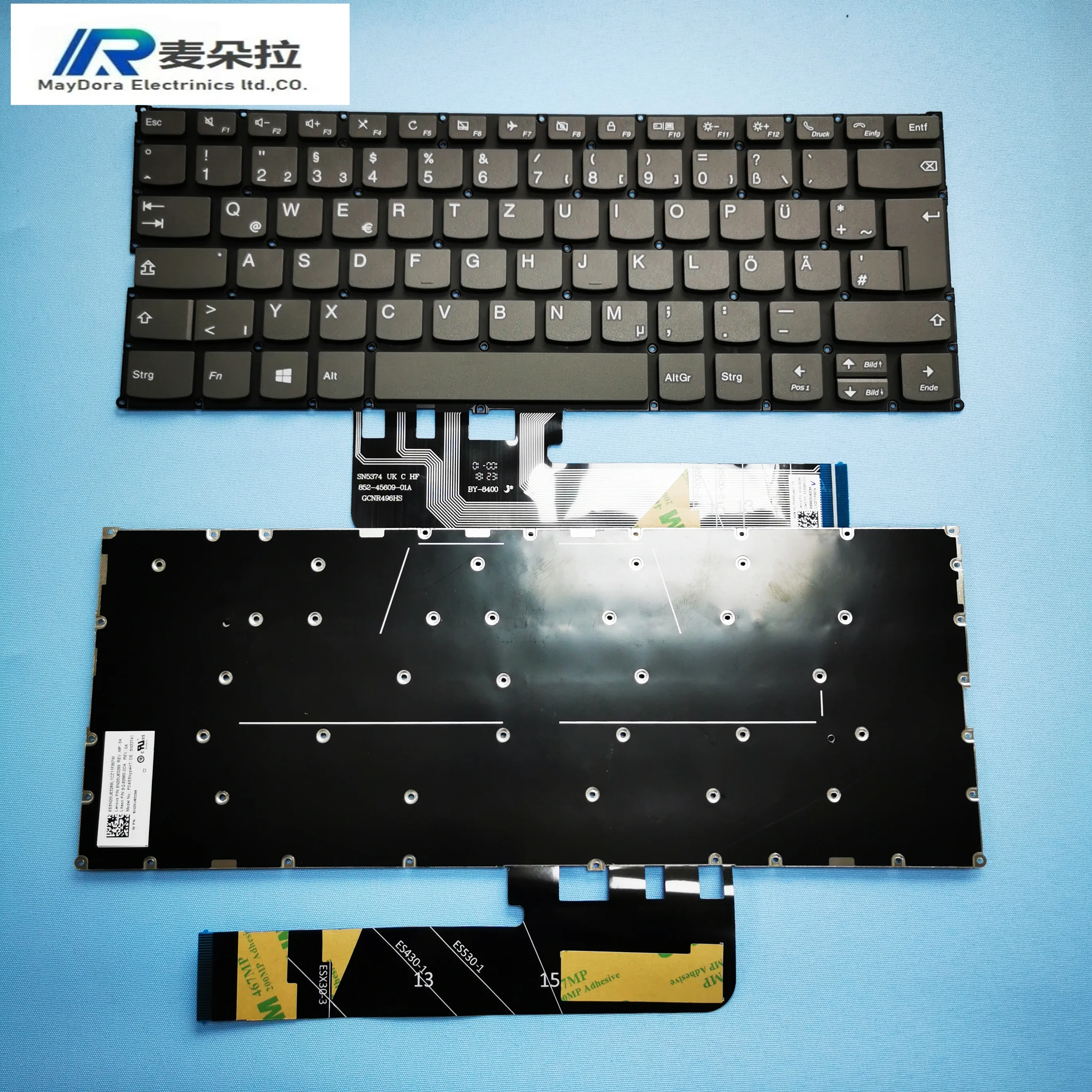 GR/DE Клавиатура прозрачная защита для экрана Lenovo YOGA 530 14 730 13 15 C340 C740 V6PRO THINKBOOK 13S 14S