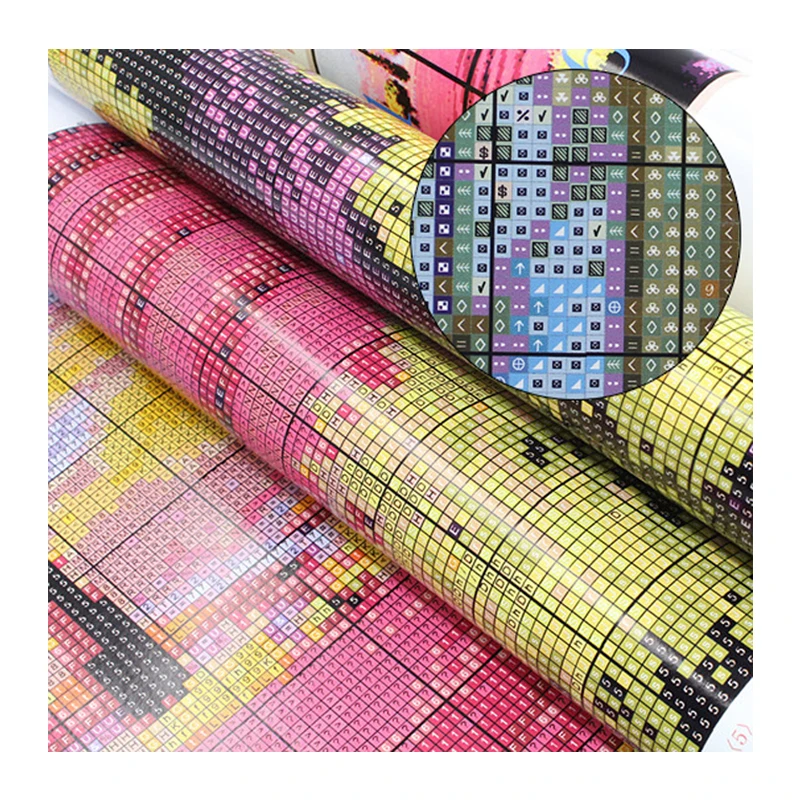 Вышивка крестиком с изображением побережья ночного вида пейзажа Печатный холст