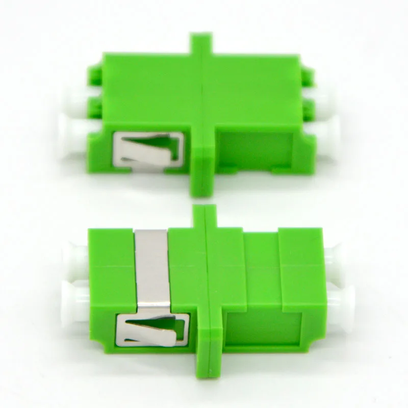 100pcs New Optic Fiber Adapter Connector LC APC Single Mode Fiber Optic Coupler Flange Connector Free Shipping To Brazil