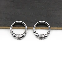 1pc 316l surgical steel nose ring septum clicker ear cartilage helix tragus faux daith earring hoop body piercing jewelry