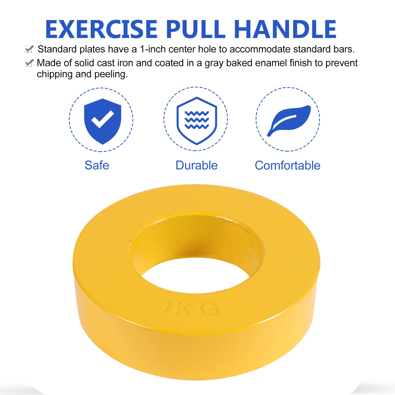 

Barbell Plate Large Single Hole Plate Hand Grip Plate Counterweight Plate