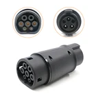 Переходник для зарядного устройства J1772 EV, переходник типа 1 на тип 2, разъем 32A для зарядки электромобиля, автомобиля, электромобиля, адаптер для зарядки J1772 EV