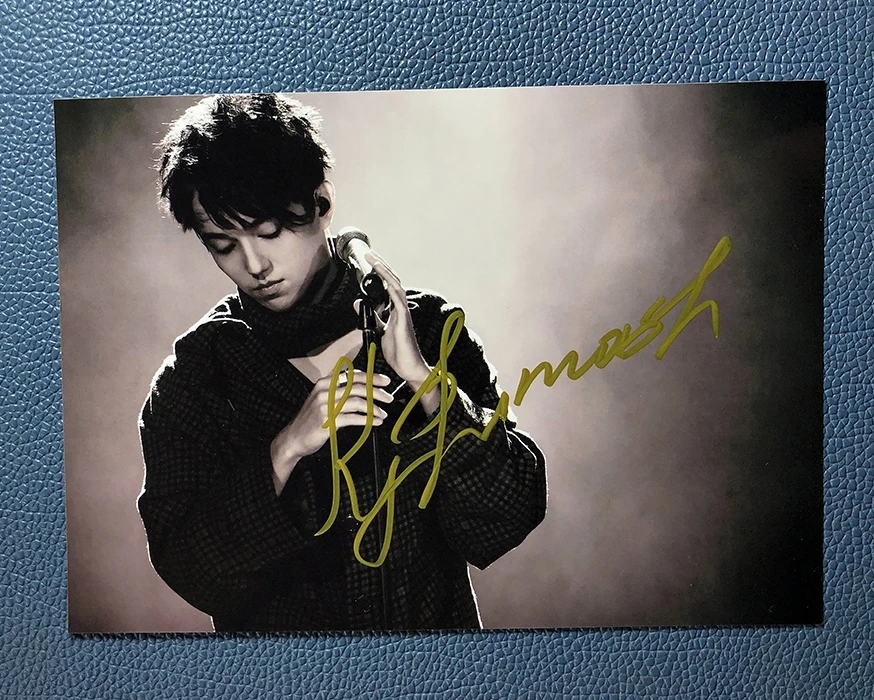 Подлинная фотография с автографом Dimash kudaiберген 5*7 дюймов бесплатная доставка