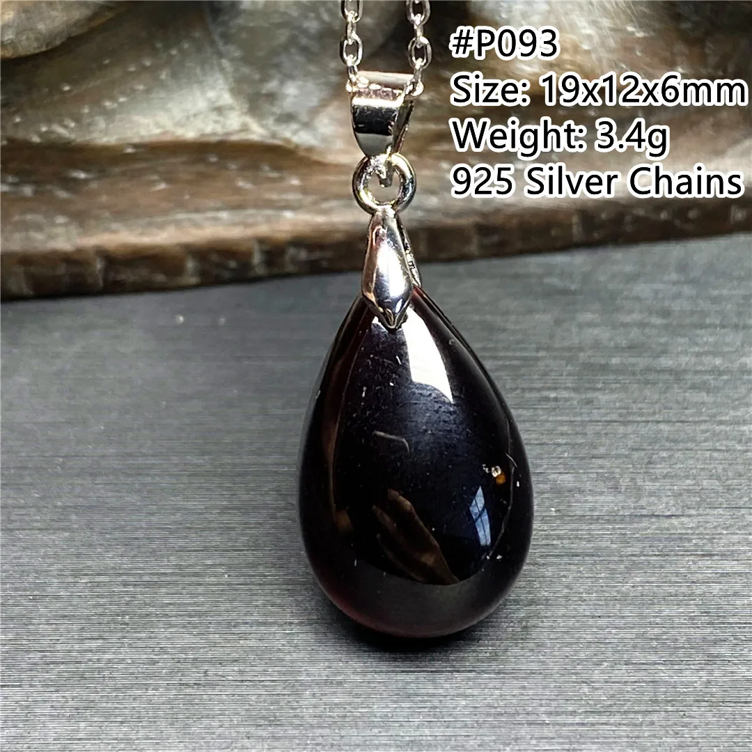 

Top Natural Red Garnet Pendant Jewelry For Women Lady Men Healing Crystal 19x12x6mm Beads Stone 925 Silver Chains Gemstone AAAAA