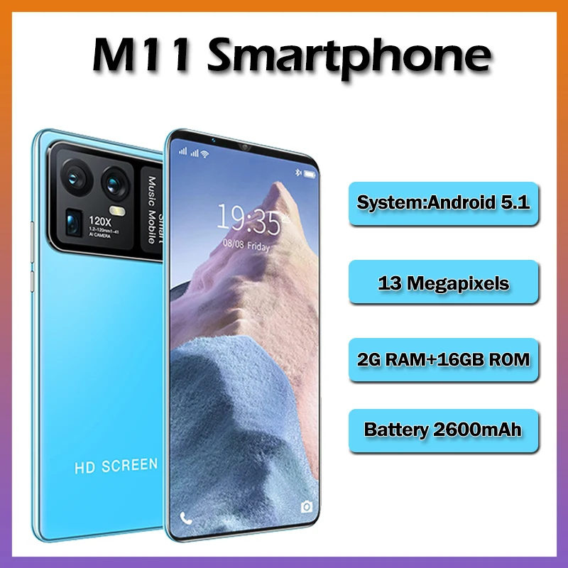 

M11 смартфон с 5,5-дюймовым дисплеем, ОЗУ 5,58 ГБ, ПЗУ 16 Гб, Android 5,12