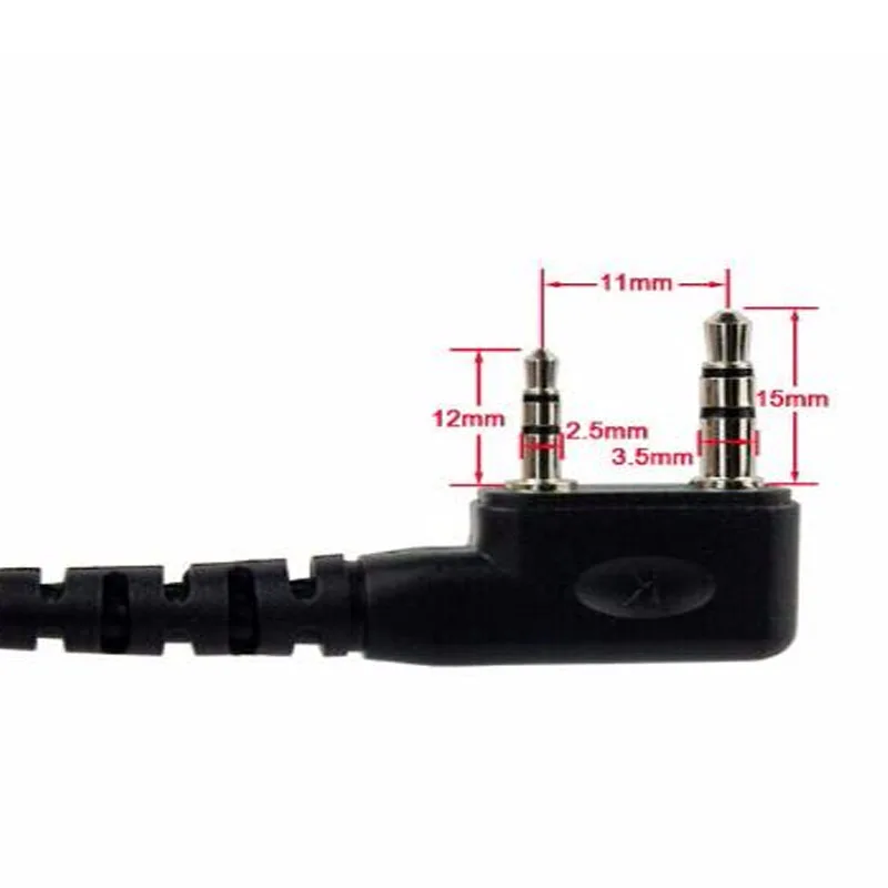 

2 Pin Covert Air Acoustic Tube Earpiece Headset Mic For Baofeng Kenwood UV-5R 888s Radiation-Proof Earphones
