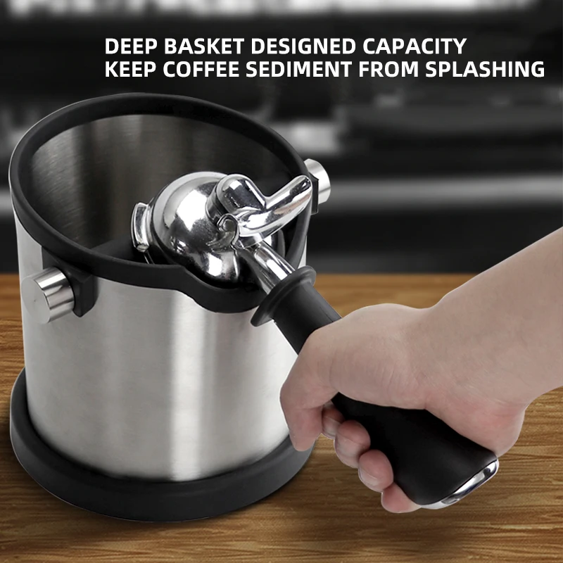 Горячая Распродажа Кофе Измельчить Knock Box и эспрессо ящика сброса черные