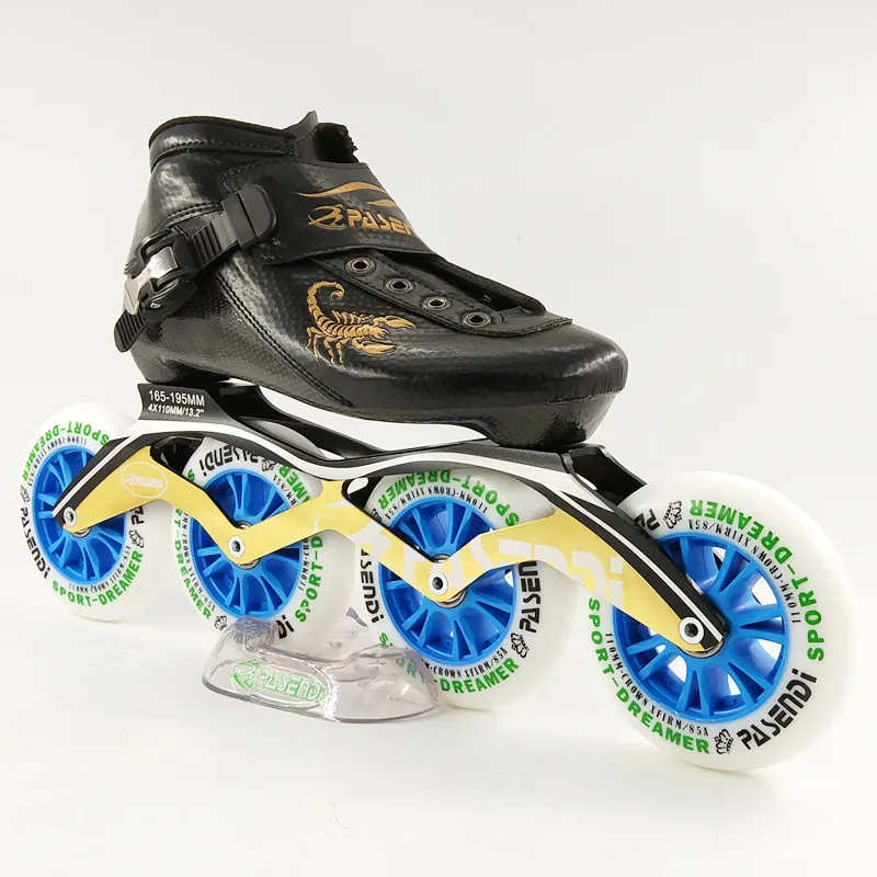 PASENDI/Новинка Стильная обувь для катания на роликовых коньках взрослых и детей