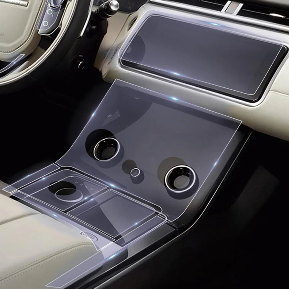 Для Land Rover Range Rover Velar- Автомобильный руль центральная консоль Шестерня пленка центральный AC навигационный протектор ТПУ пленка