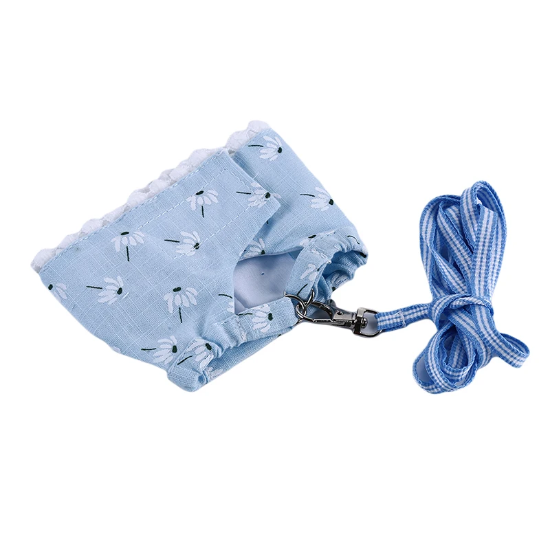 Rabbits Hamster Vest Harness With Leash Bunny Chest Strap Harnesses Ferret Guinea Pig Small Animals Pet Accessories | Дом и сад