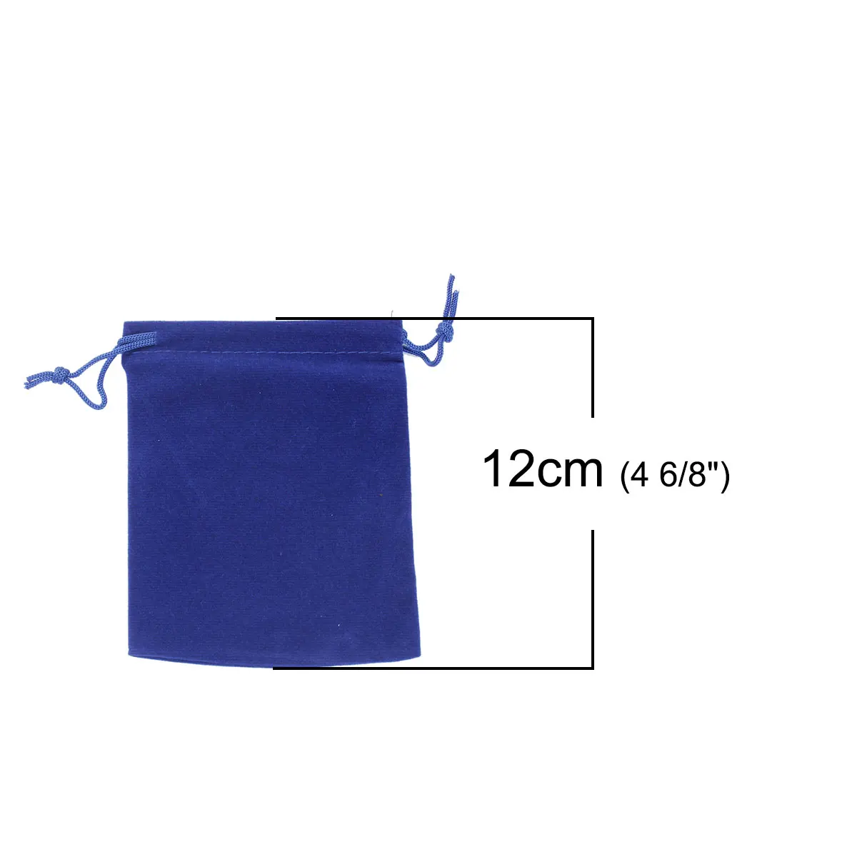 

DoreenBeads Velveteen Velvet Bags Rectangle Deep blue 12cm x10cm(4 6/8" x3 7/8"), 2PCs 2021new