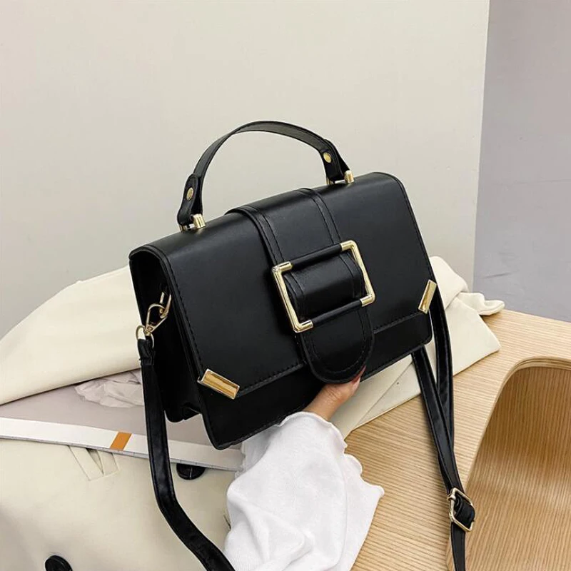 

Trendy Flap Shoulder Bag Solid Travel Crossbody Bags For Women Fashion Designer Handbags And Purses Female Messenger Bags