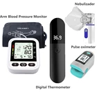 Цифровой мерный Пульсоксиметр SpO2 PR, бесконтактный термометр для взрослых и детей, набор для ухода за здоровьем дома