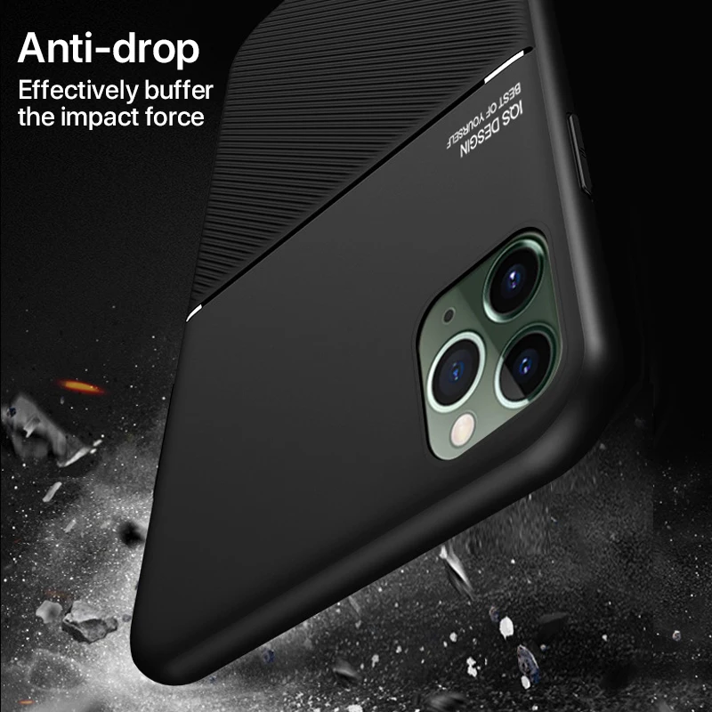 Магнитный деловой чехол для iPhone 12 11 Pro Max SE 2020 X XR XS 8 7 6 S Plus Кожаный противоударный