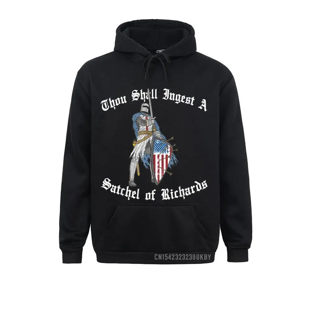 

Thou Shall Ingest A Satchel Of Richards Eat A Bag Of Dicks Hoody Classic Long Sleeve Printed On Sweatshirts Men Hoodies Clothes