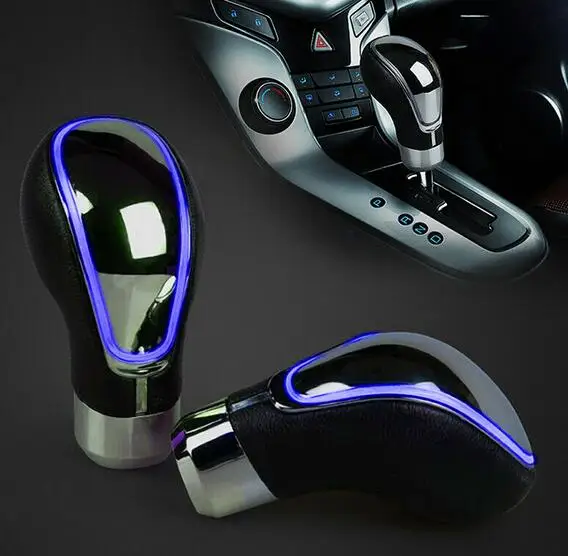 Ручка рычага переключения передач с синим сенсором активированным касанием