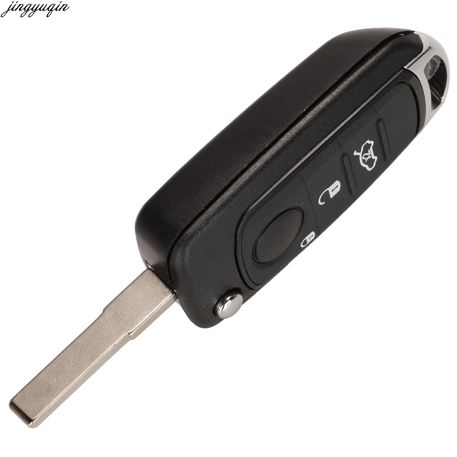Jingyuqin 5pcs чехол для дистанционного ключа от машины Shell Fiat Egea Tipo 500X с необработанным