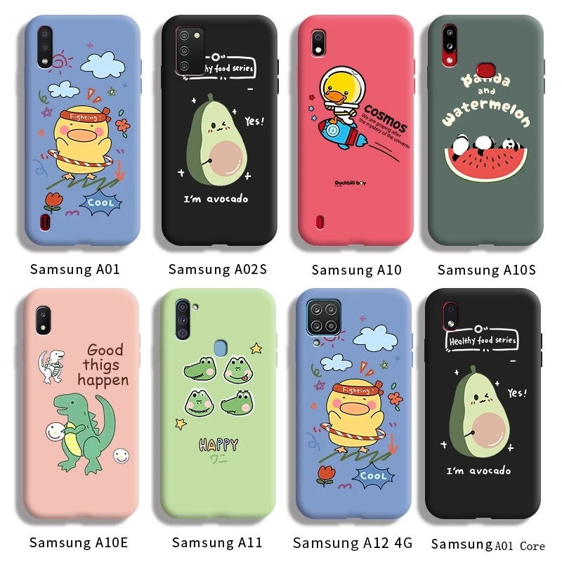 

Чехол с рисунком животного для Samsung galaxy A01 A02S A10 A10S A10E A11 A12 4G A12