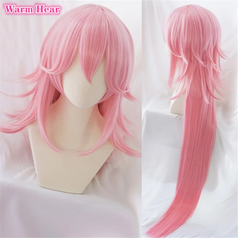 

120cm Pink Long Straight Yae Sakura Cosplay Wig Honkai Impact 3 3rd Heat Resistance Fiber Synthetic Hair Wigs + a wig cap