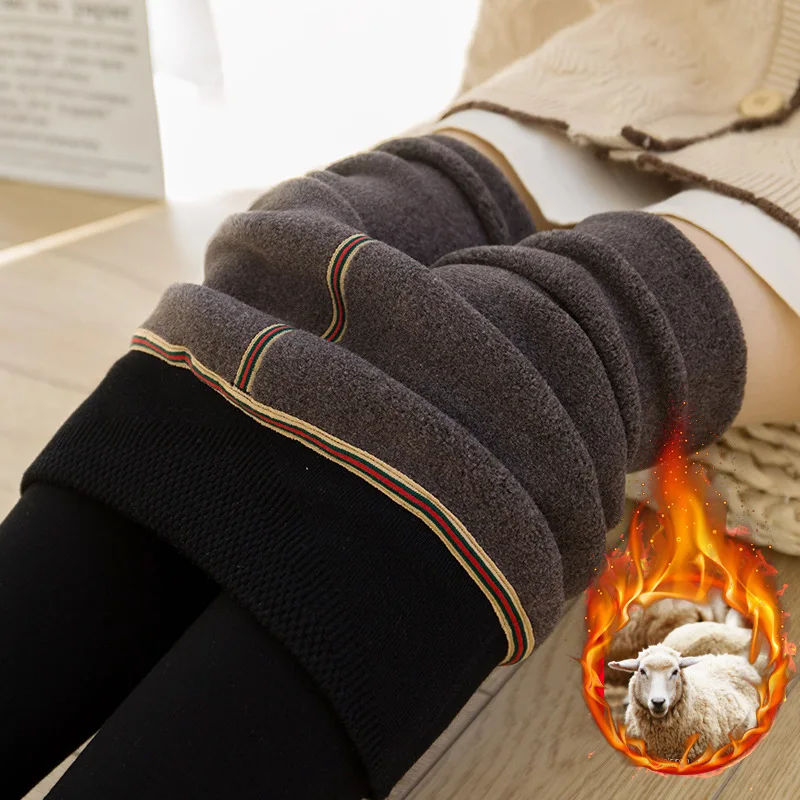 Зимние детские колготки из овечьей шерсти для маленьких девочек однотонные