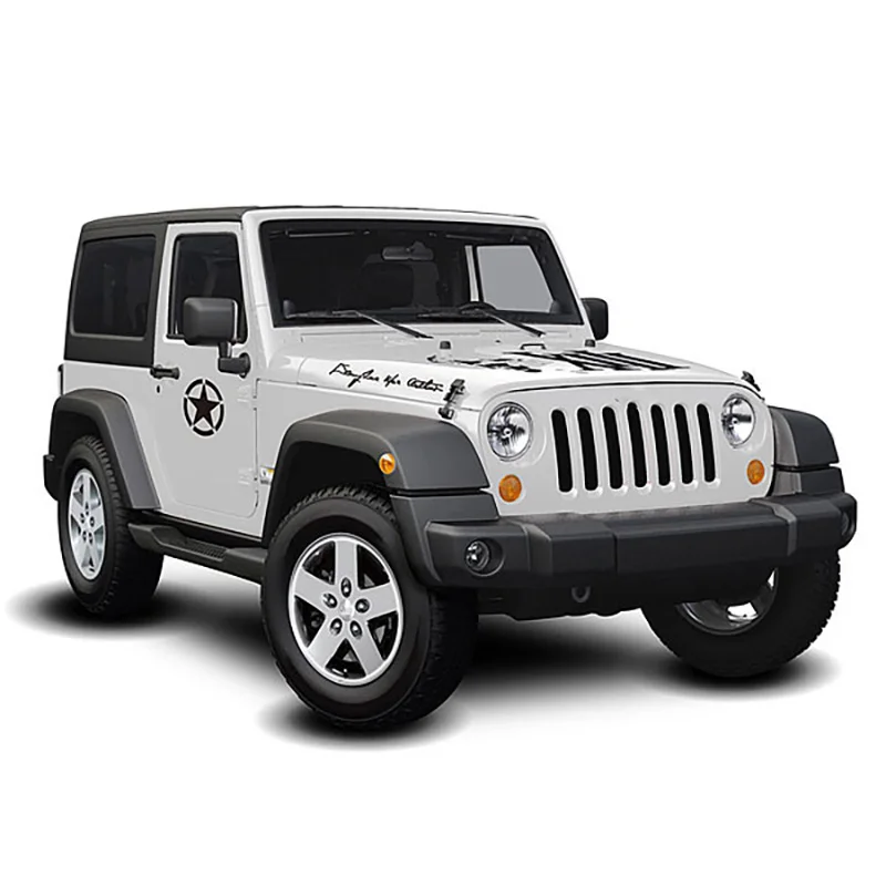 Автомобильные наклейки Noizzy виниловые светоотражающие на бампер для Jeep Wrangler JK