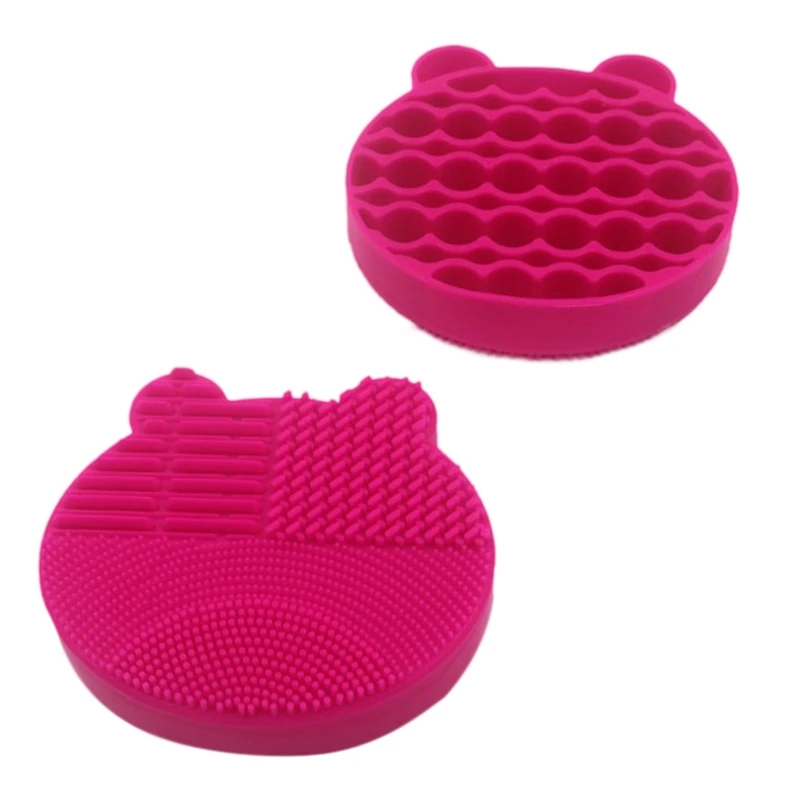 

1Pcs Makeup Cleaning Box Cleaning Case Silicone Box