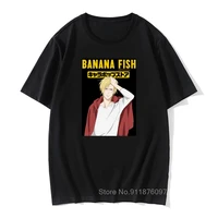 banana fish mens t shirt anime manga eiji humor basic tees male tshirt o neck t shirt cotton graphic printed costume