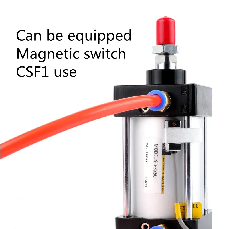 Стандартные Воздушные цилиндры 32/40/50/63 мм пневматический цилиндр двойного