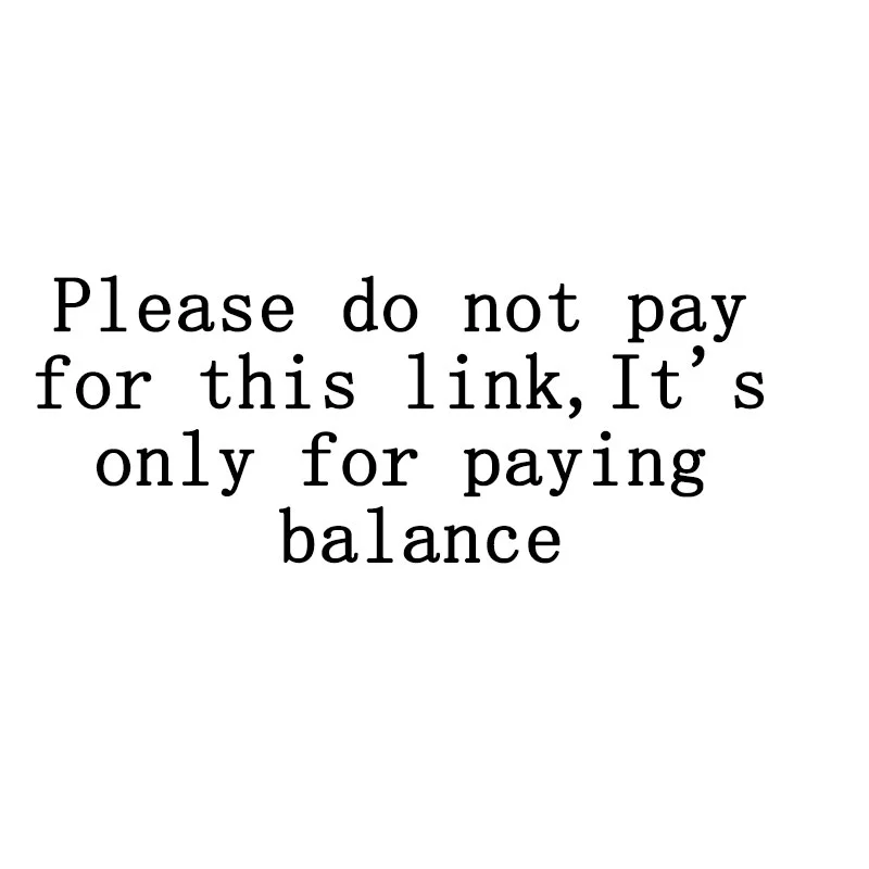 

Please do not pay for this link, it's only for paying balance