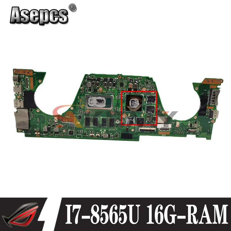 

Материнская плата 60NB0M80-MB2030 UX562FDX для ноутбука Asus Q536F Q536FDX UX562F Q536FD материнская плата W/ GTX1050 I7-8565U 16G-RAM