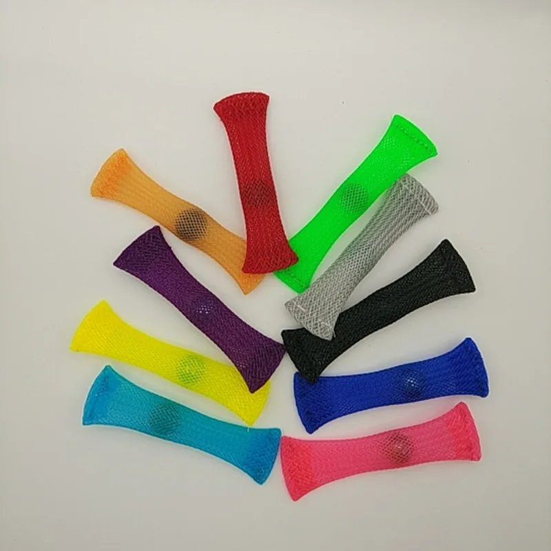 Трубка из сетчатой ткани с шарики мяч аутизма и СДВГ тревожности терапией сжатие