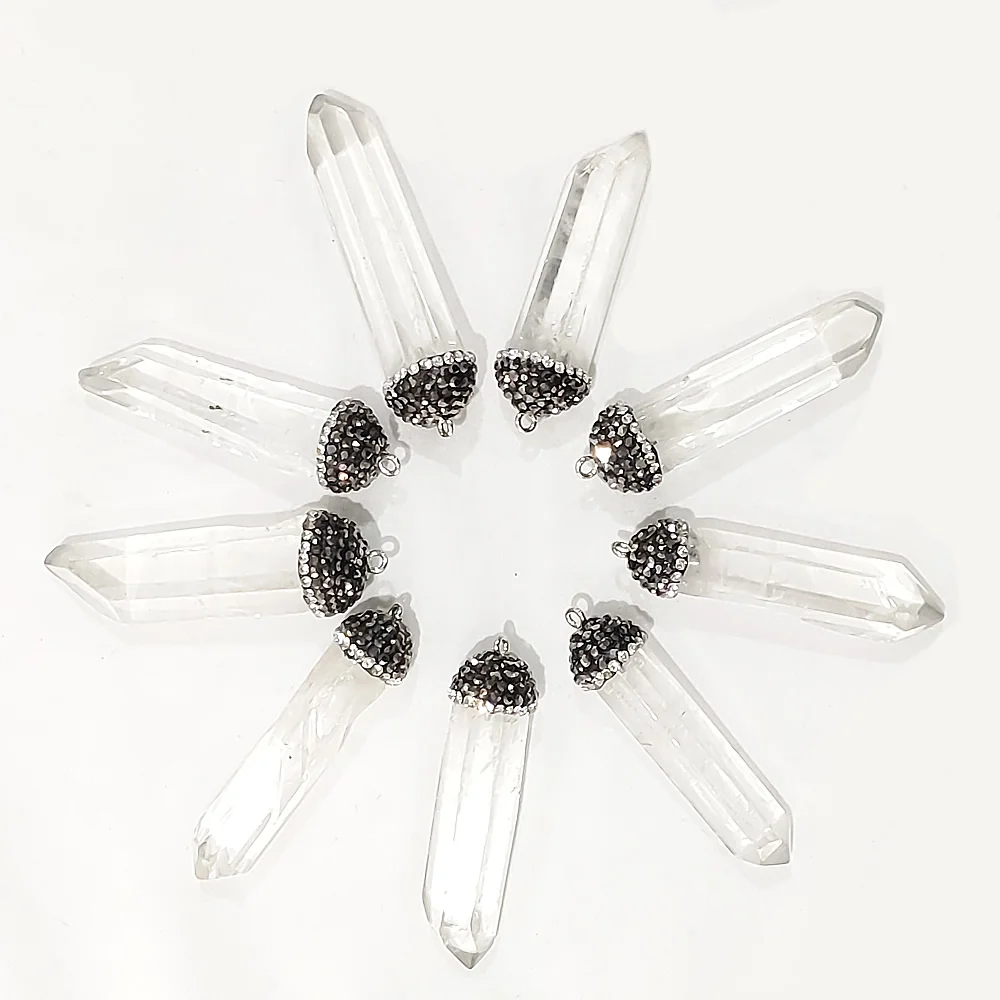 Натуральный Подвеска из камня и хрусталя тщательная работа Изысканное