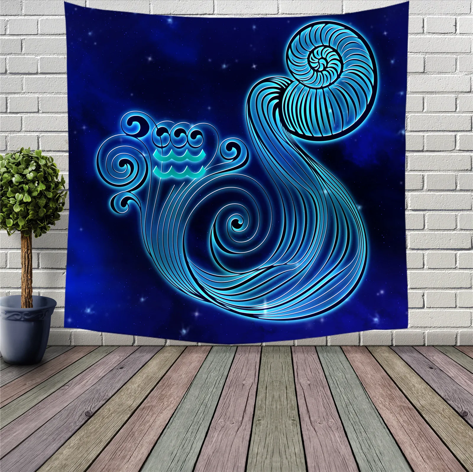 Созвездие овна Рак Скорпион узор Астрология гадание 3D гобелен настенный арт