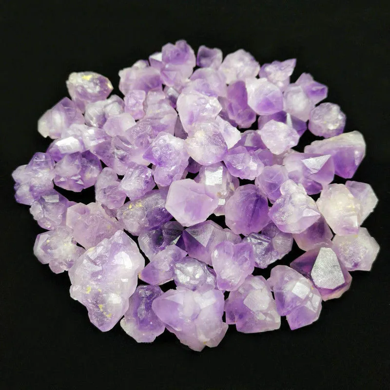 50 г Аметист Точки природные фиолетовые геодные кристаллы Образец минерала