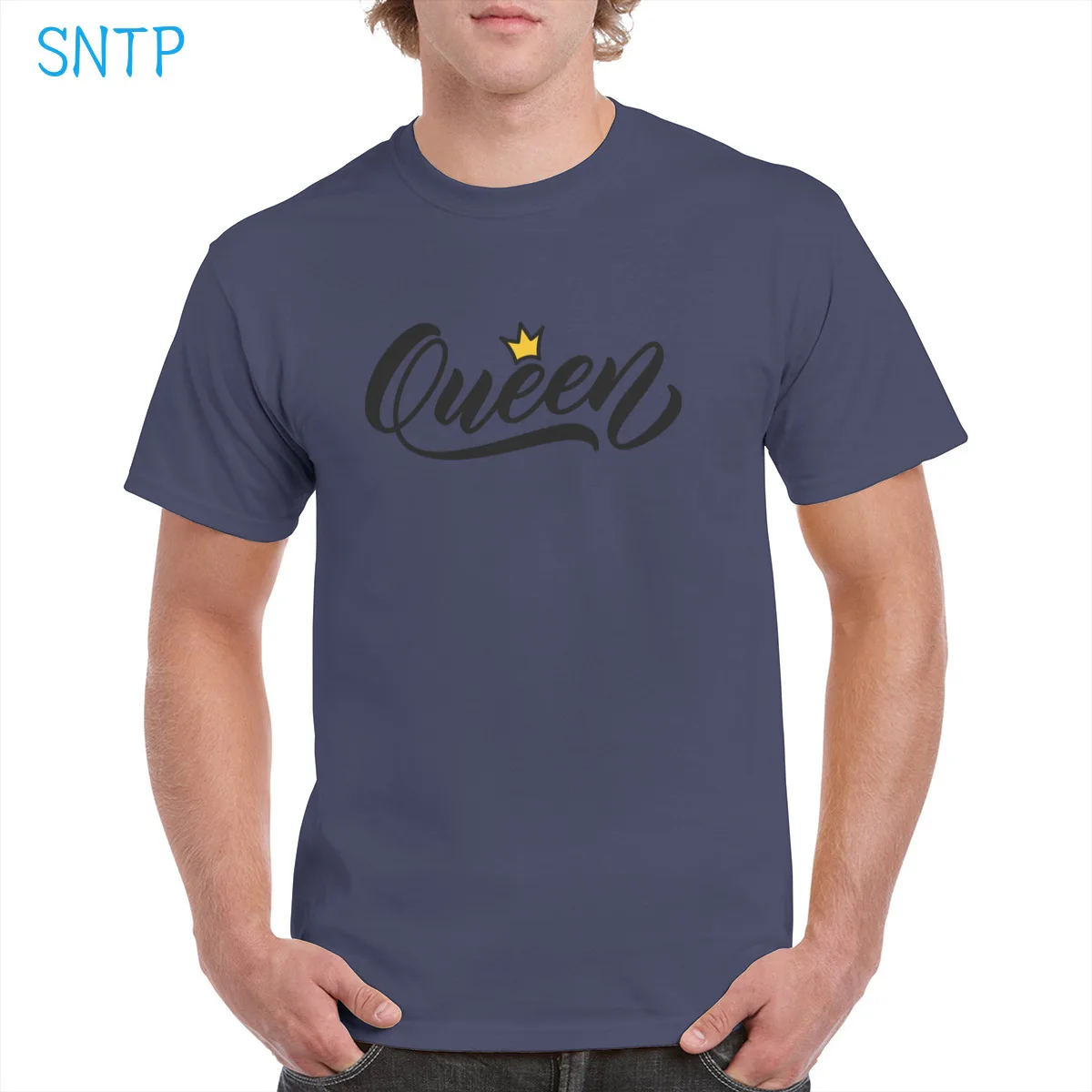 

Queen Crown t shirt Unisex Neutrality Letters Tops Casual T-shirt 100% Cotton clothes Female/Man