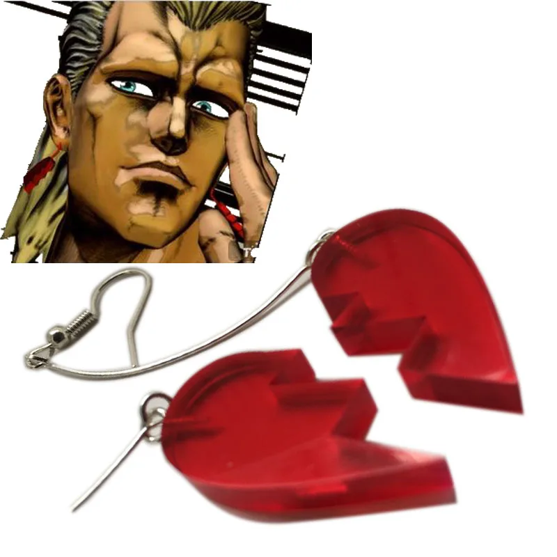 

Anime earrings Jo Jo's Bizarre Adventure earring JEAN PIERRE woman Earring Props earring Cosplay Anime ear drop dangler costume