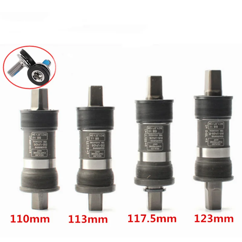 Shiman o каретка 68-110/117. 5/113/123 мм MTB велосипеда Hollowtech горный велосипед аксессуары Запчасти
