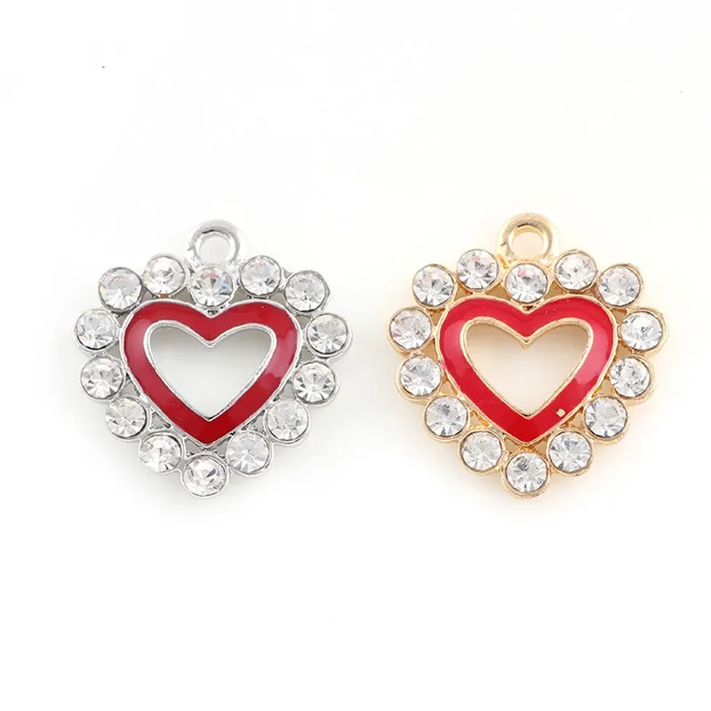 10 шт микс Стиль Сердце амулеты женские ювелирные изделия кулон для сережек