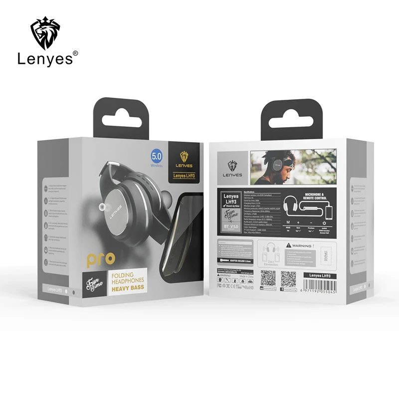 Lenyes беспроводные наушники Bluetooth 5 0 TWS стерео HIFI спортивные игры музыка Handsfree ответ