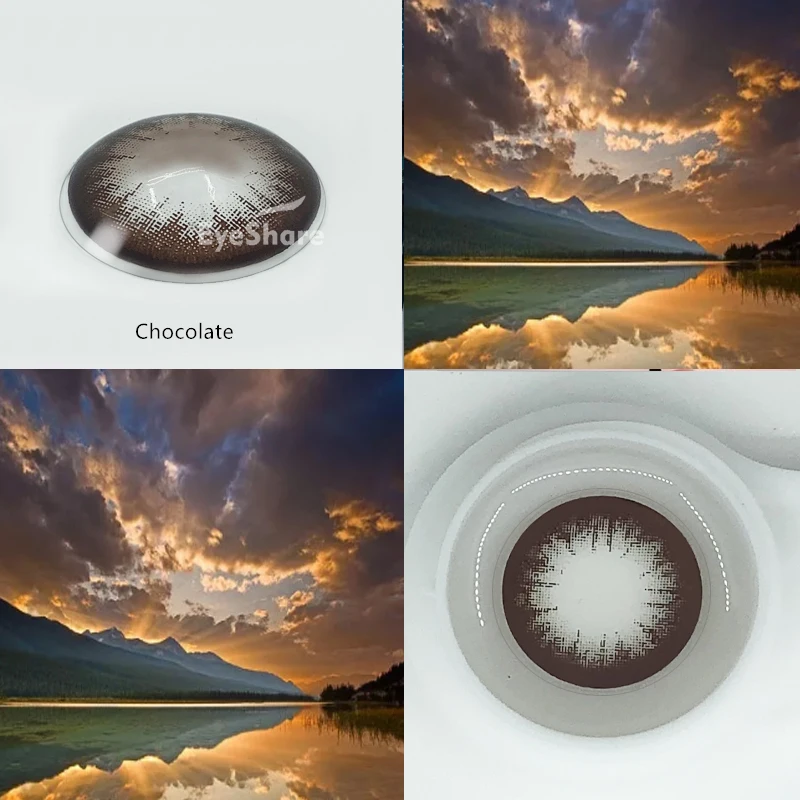 1 пара черных/шоколадных цветных линз для глаз линзы макияжа контактные