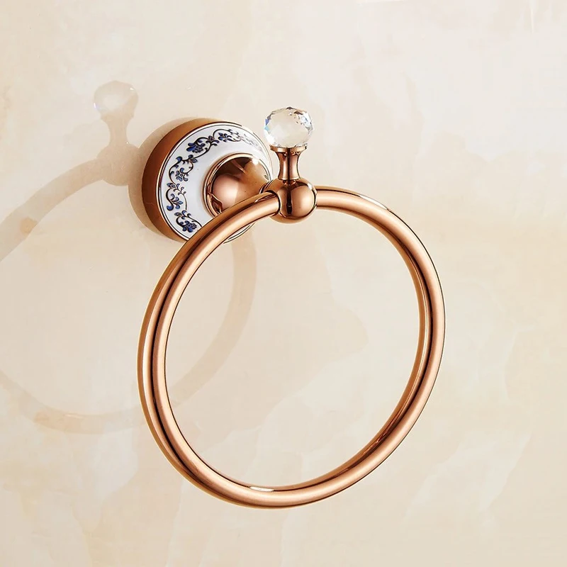 Аксессуары для ванной комнаты из нержавеющей стали цвета розового золота