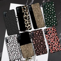 Leopard Print Pattern Phone Case For Huawei P20 P30 P40 lite Pro Smart 2019 Mate Lite Pro Nova Phone Back Cover